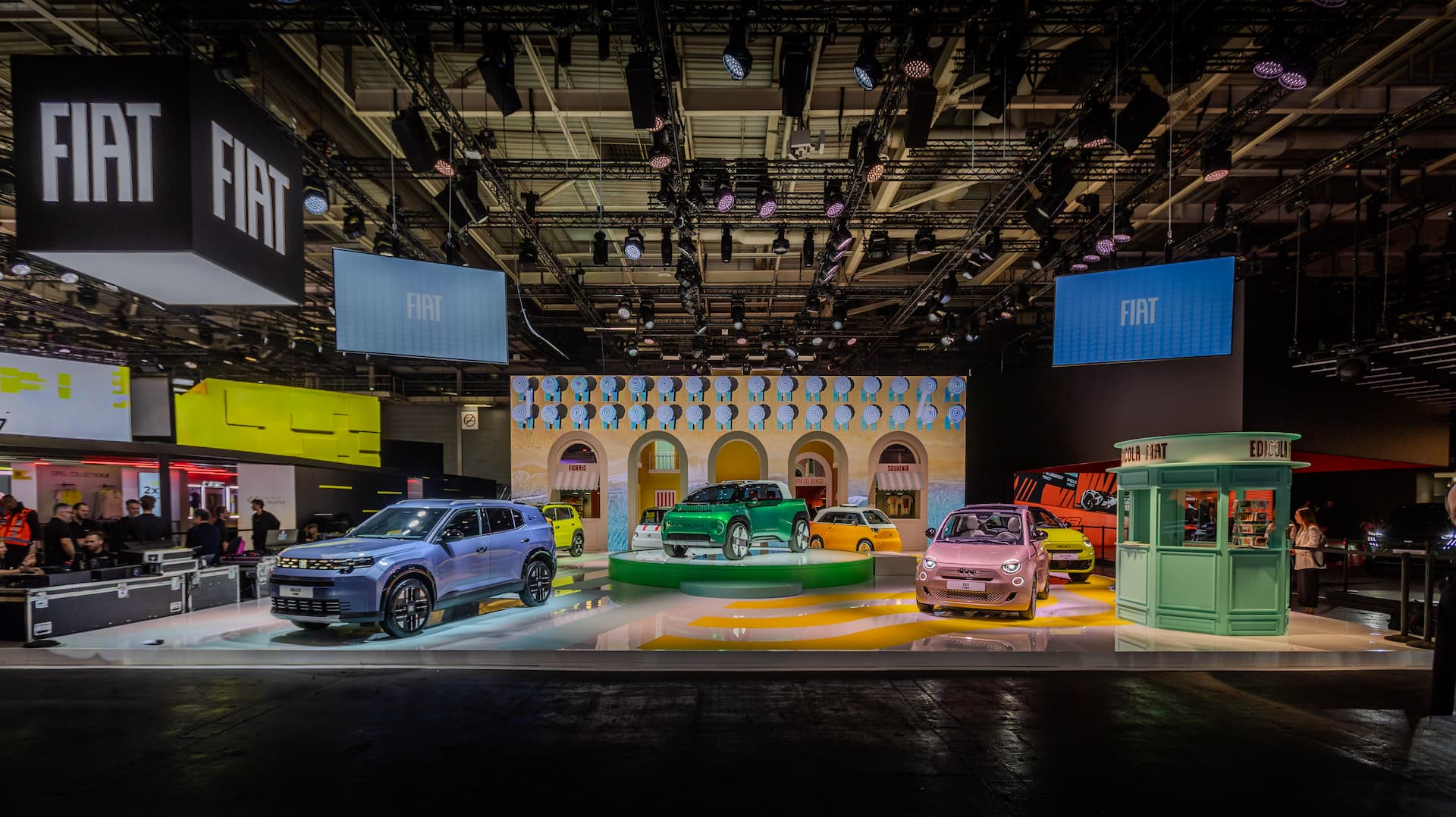 FIAT Brings a Modern Italian Piazza to the Paris Motor Show